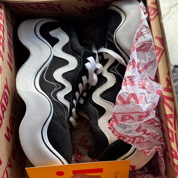 Tyga collab Black and White Wavy Sneakers
